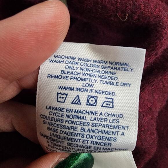 Land's End Big Casual Button Down Maroon Cotton Shirt | Men's XXL/T - Picture 13 of 15